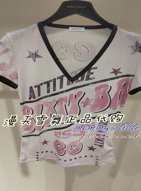 现货直发 Miss sixty国内代购正品2026夏 6M2SJ36900短袖T恤790