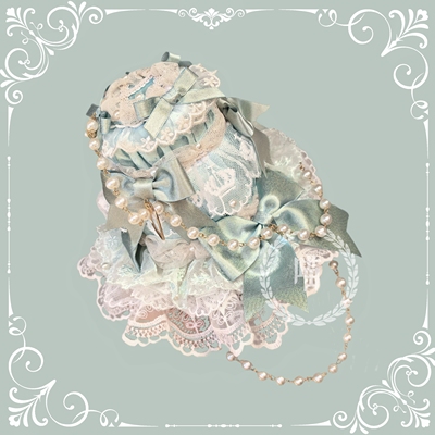 『猫の以巴儿』Lolita手作+安东尼蛋糕+豌豆花蛋糕帽+项链