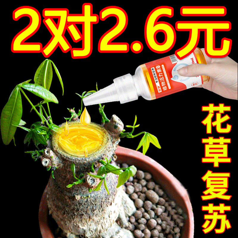 植物活力素浓缩营养液发财树多肉花卉绿植促生根通用型官方旗舰店