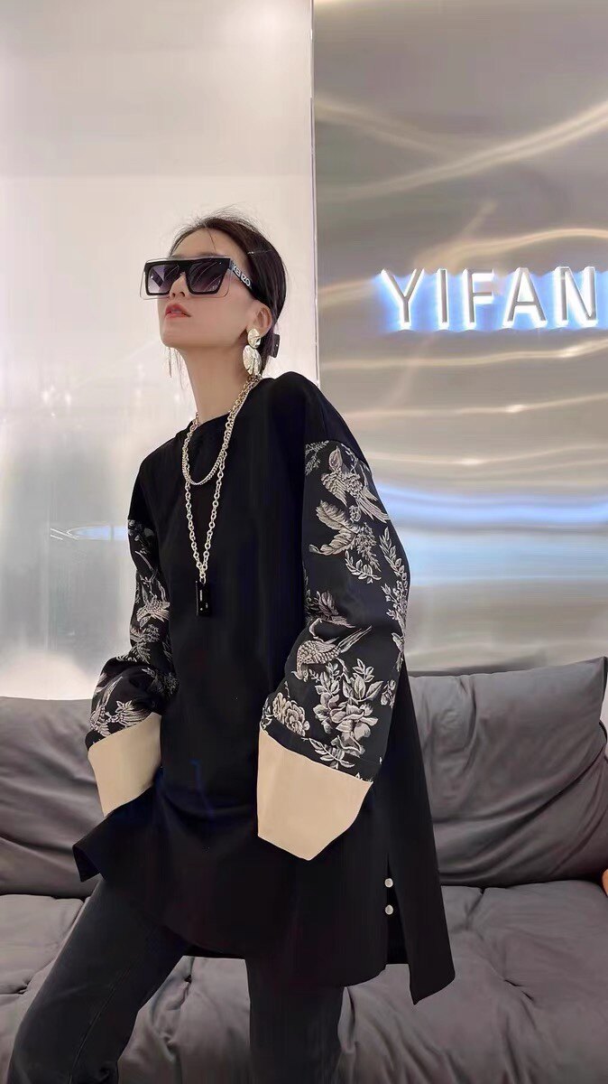 欧洲站春季女欧货时尚百搭洋气国风气质中长裙显瘦连衣裙2025新款