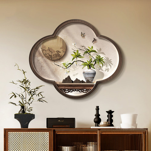 新中式中古风茶室装饰画