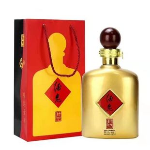 【假一赔十】酒鬼酒52度金封印酒馥郁香型纯粮白酒1L送礼商务宴请