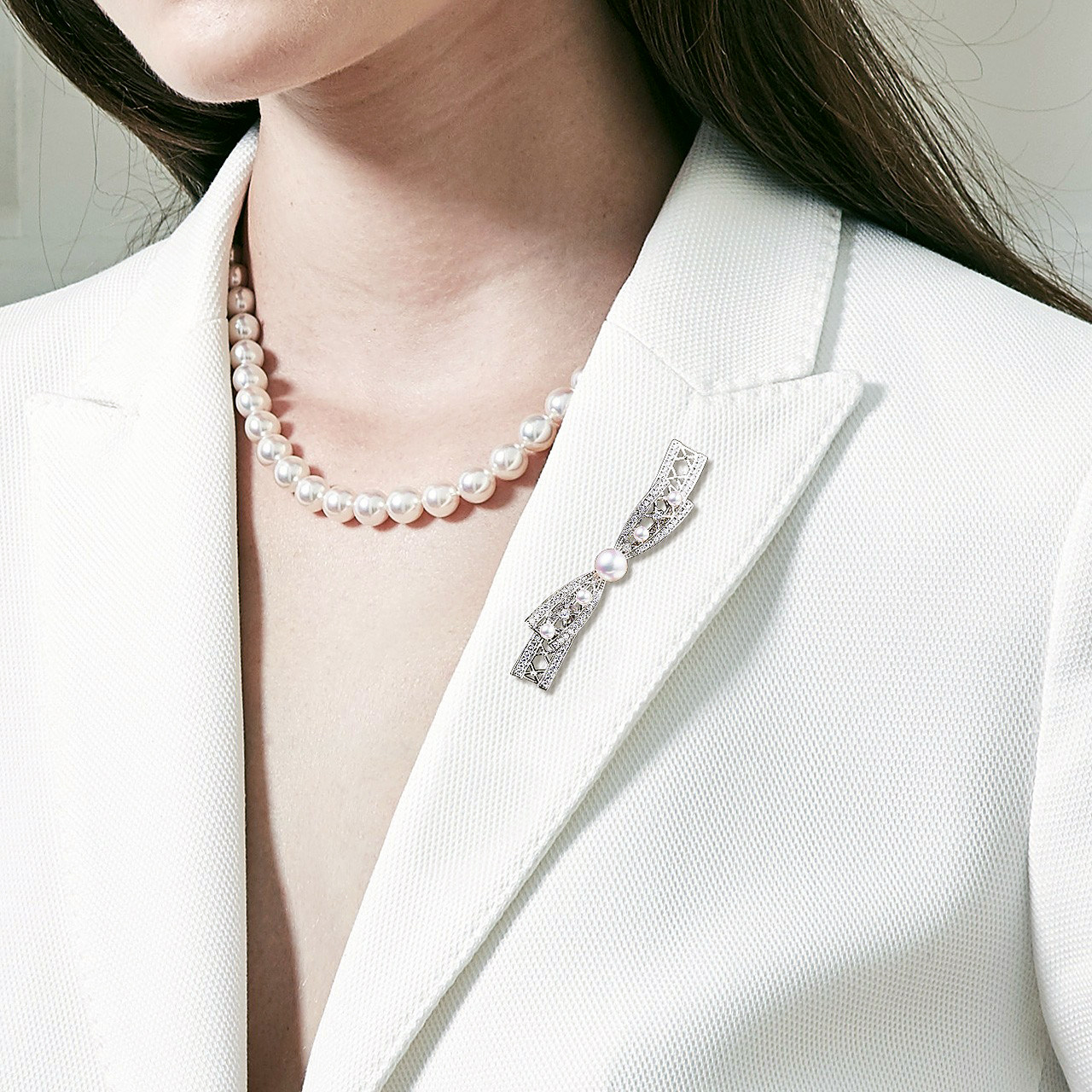 M家同款胸针日本akoya海水珍珠彩凛花珠蝴蝶结可定制18K金钻石,珠宝/钻石/翡翠,胸饰,淘宝优惠券,粉丝福利购,淘宝优惠卷