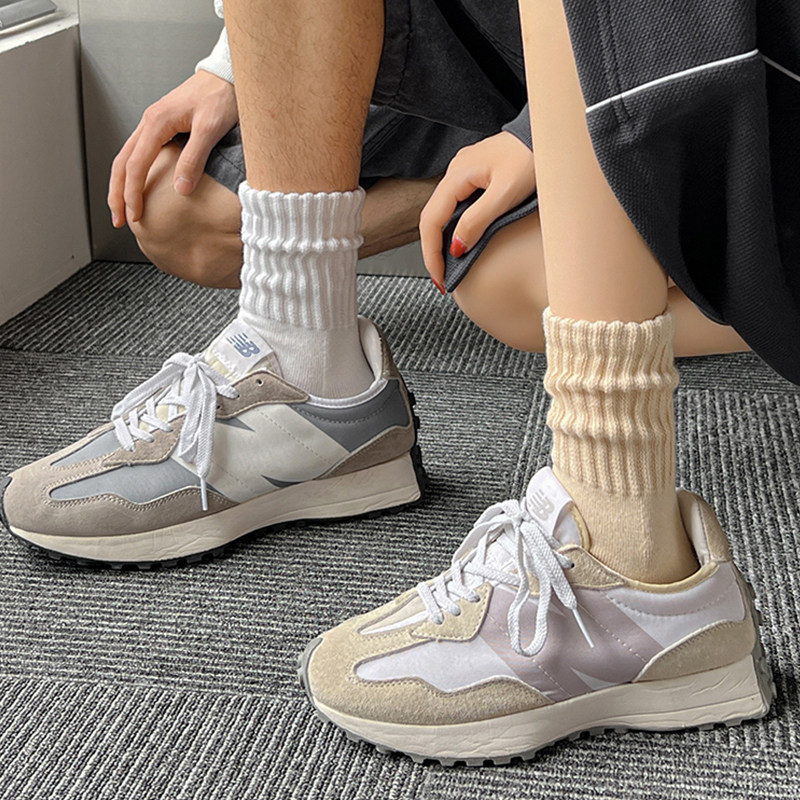 纯色袜子男士春秋中筒袜纯棉潮粗线情侣运动篮球长袜男生长筒棉袜,女士内衣/男士内衣/家居服,中筒袜,淘宝优惠券,粉丝福利购,淘宝优惠卷