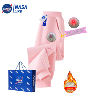 NASA女童裤子库洛米亮灯2025秋冬新款儿童装美乐蒂加绒卫裤运动裤