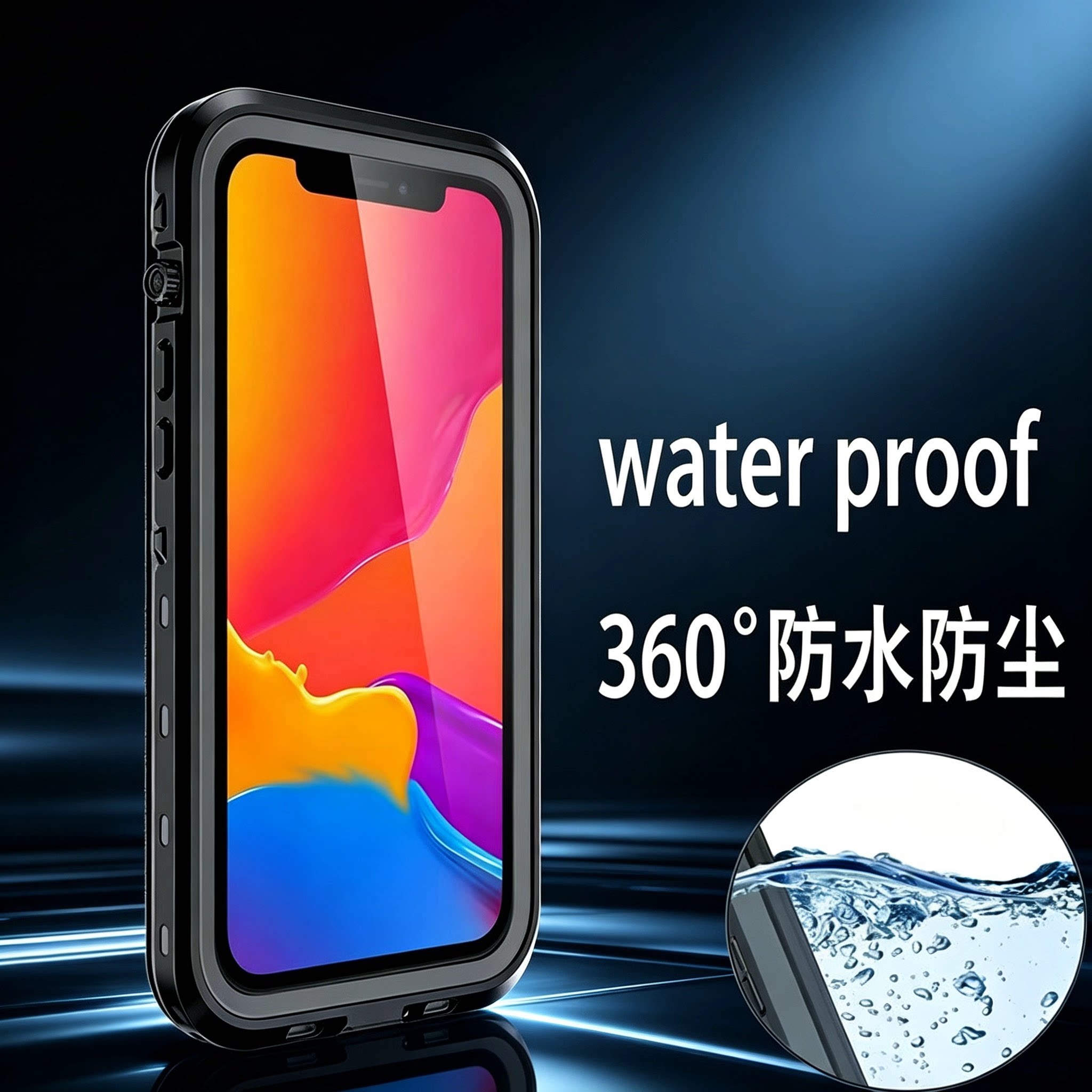 适用iPhone17ProMax防水手机壳IP68密封16promax骑手防雨17pro游泳15promax水下S26Ultra全包14 13promax 12