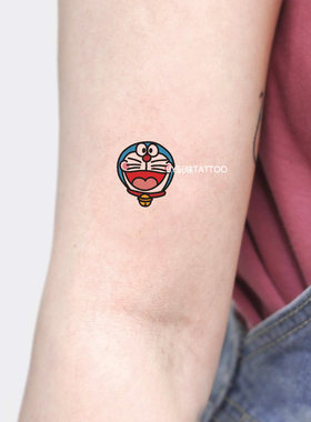 哆啦A梦纹身贴玩味tattoo卡通