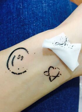 去除纹身贴纹身贴玩味tattoo快速