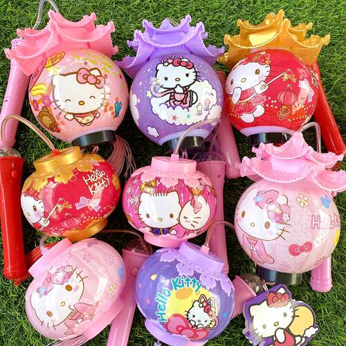 元宵节灯笼凯蒂猫音乐花灯儿童