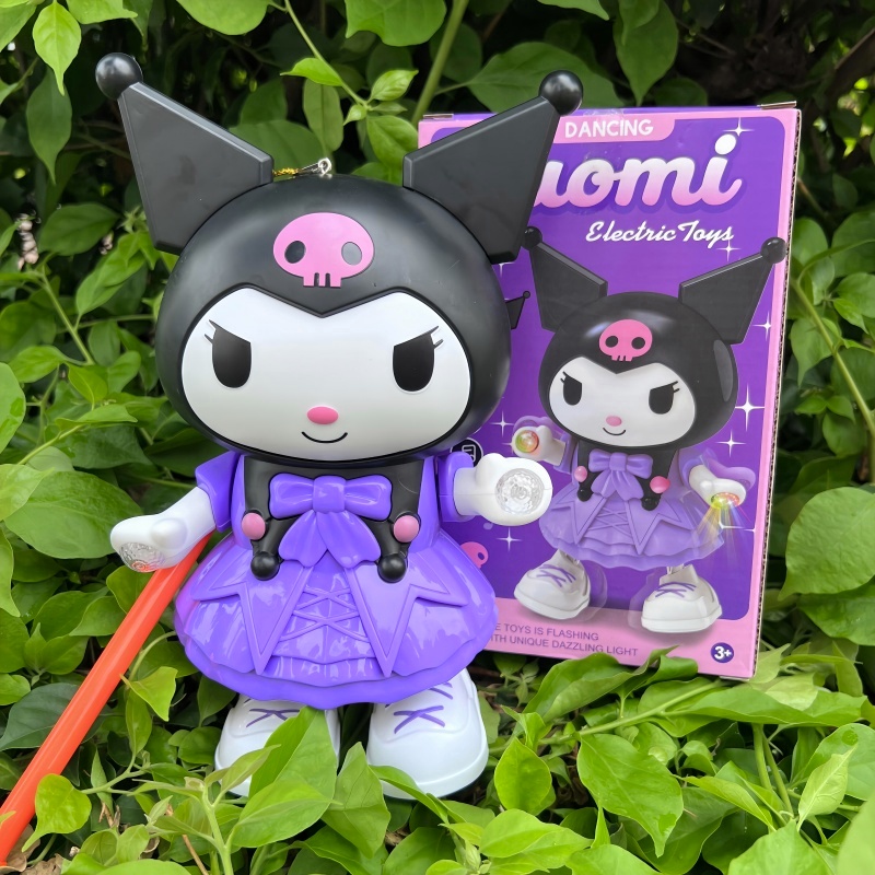 网红新款万圣节卡通电动公主儿童炫彩灯光音乐跳舞手提库洛米灯笼