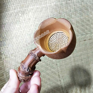 竹茶漏茶滤创意茶叶过滤网泡茶器茶隔漏斗茶具配件滤茶器家用送礼