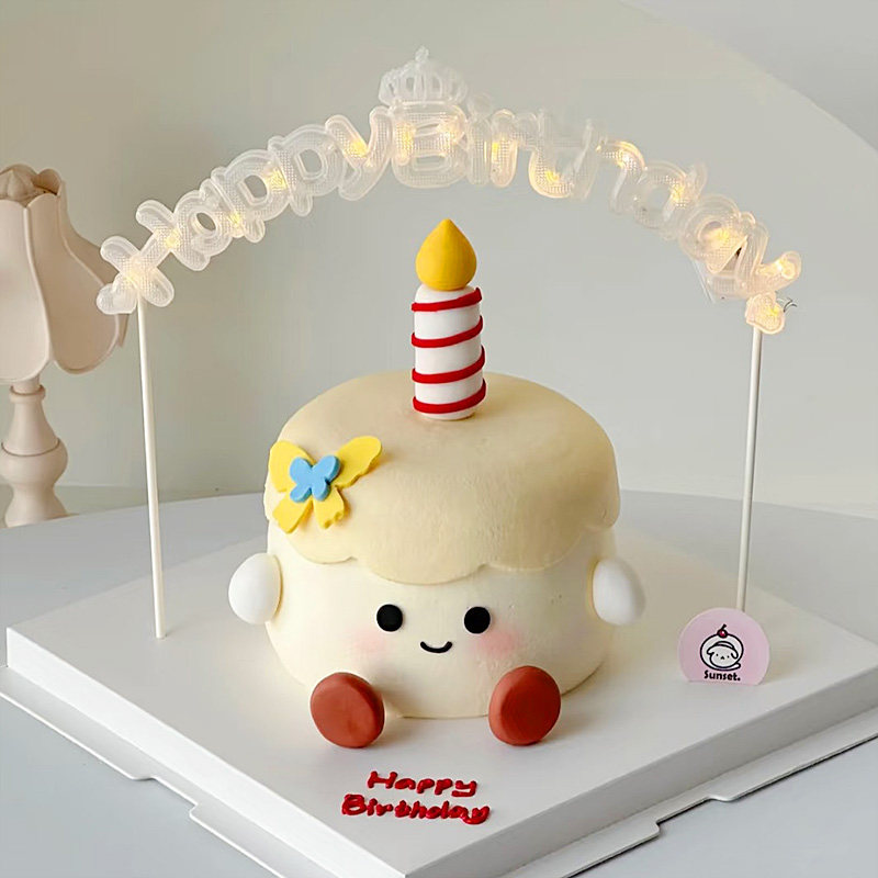 卡通可爱蜡烛人ins风小球情人圣诞节儿童生日蛋糕装饰摆件发光灯,节庆用品/礼品,蛋糕/烘焙装饰用品,淘宝优惠券,粉丝福利购,淘宝优惠卷