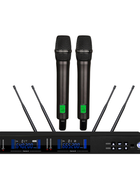 TKOKO一拖二U段无线麦克风真分集会议话筒T-KOKOPA广播麦MC-900U