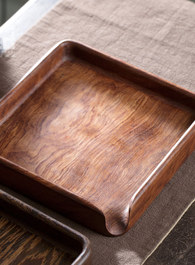 花梨木赏茶盘一体实木分茶盘茶饼撬茶盘普洱茶盒茶道配件茶盘托盘
