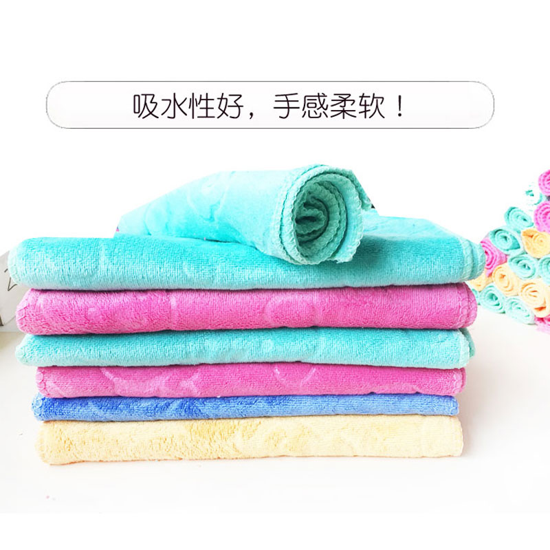 柔软吸水不沾油去污家务擦桌布