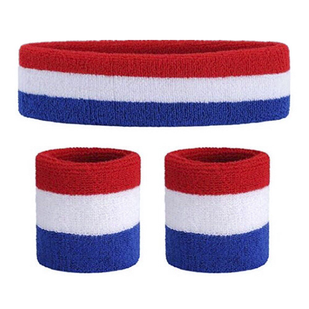 Sports Headband Wristband Set Sweatbands Terry Cloth护腕头带