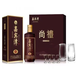 特价出四川古蔺嘉宾潭酱香型53度礼盒装整箱6瓶送酒具