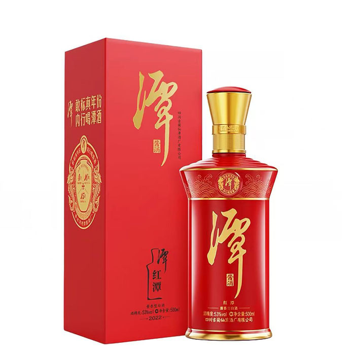 潭酒红潭酱香型53度500ml大区坤沙纯粮白酒