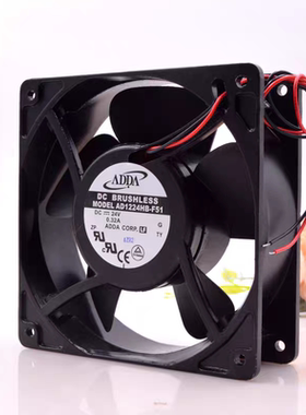原装ADDA/协禧 AD1224HB-F51 12038 DC24V 0.32A 服务器 散热风扇