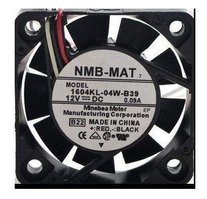 NMB 1604KL-04W-B39 4cm 4010 12V 0.09A 安川伺服驱动器散热风扇