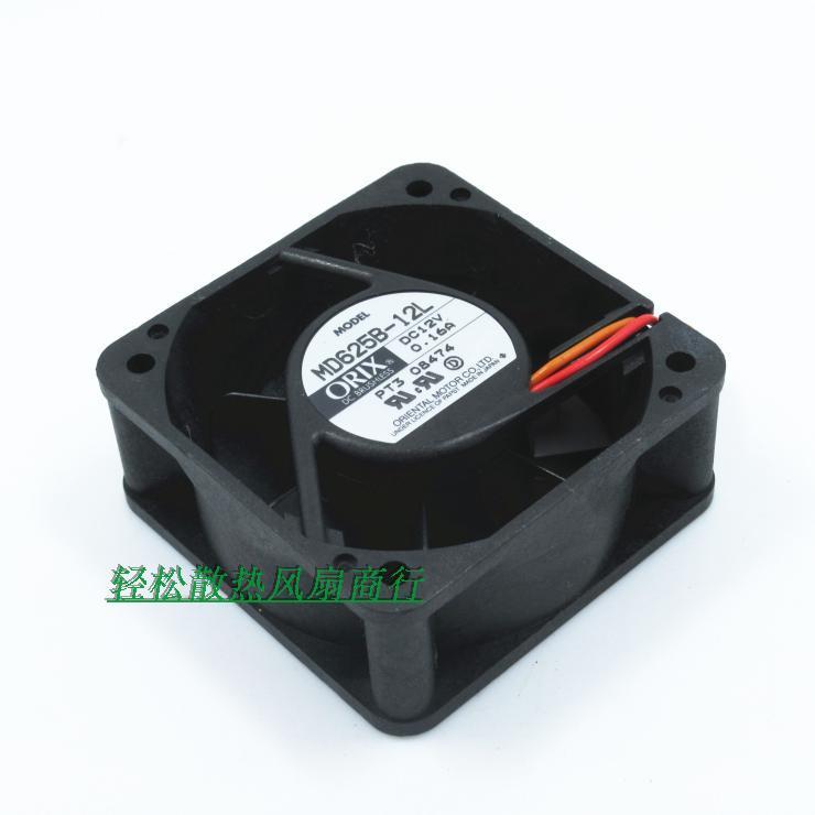 日本东方ORIX 6025 MD625B-12L 12V 0.16A 6cm两线变频器散热风扇