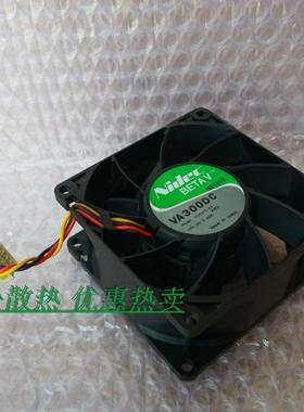 原装Nidec 8038 12V 0.60A 8cm服务器机箱风扇 VA300DC V35375-58