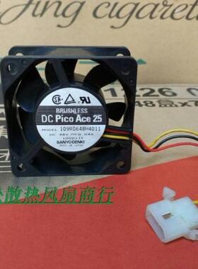三洋Sanyo 6025 48V 109R0648H4011 双滚珠6厘米风扇