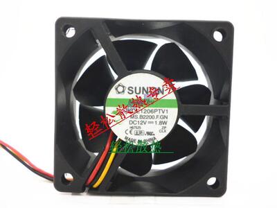 台湾/SUNON KDE1206PTV1 12V 1.8W 3线 2线 磁悬浮散热风扇