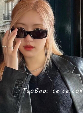 ce ce coke\宋佳Rose同款方形墨镜女SLM140猫眼高级感太阳镜男
