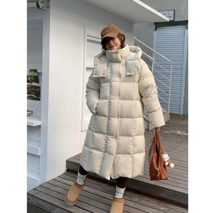 90白鸭绒长款羽绒服女秋冬季新款2024年新款时尚洋气高级感超好看