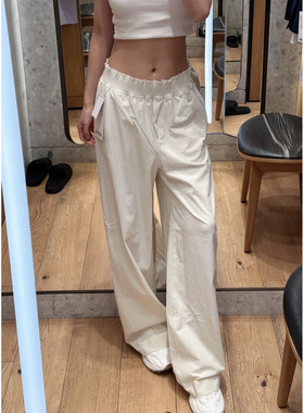 澳洲Lululemon Stretch Woven Ruffle-Waist 阔腿运动休闲长裤31