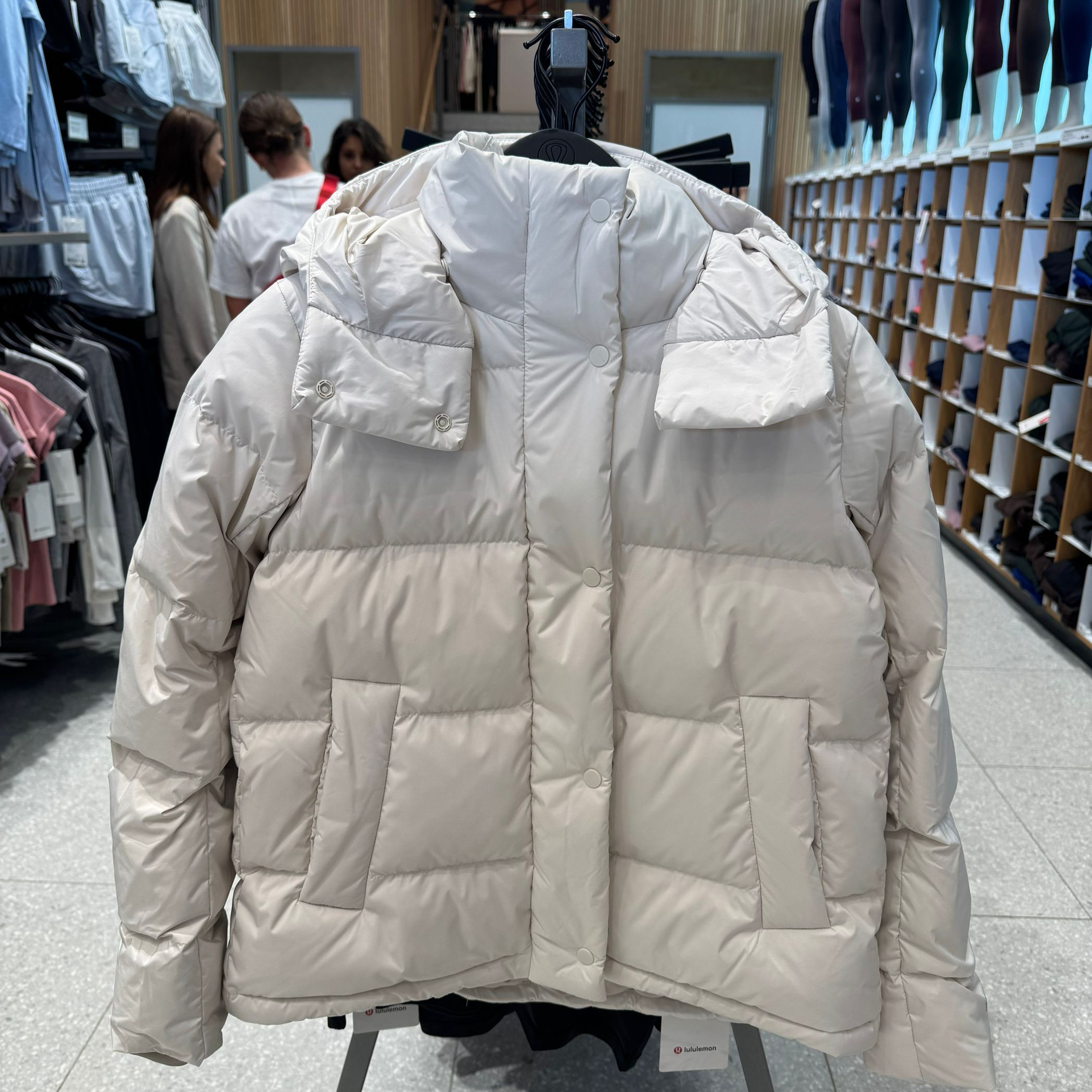 澳洲Lululemon Wunder Puff五格泡芙羽绒服外套连帽防风拒水保暖