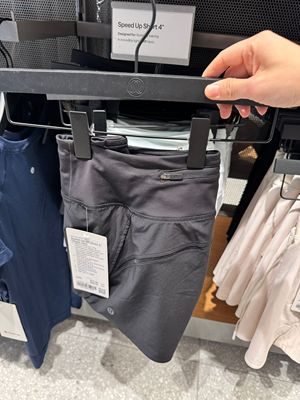 澳洲Lululemon Speed Up 4‘女士高腰速干运动短裤有内衬