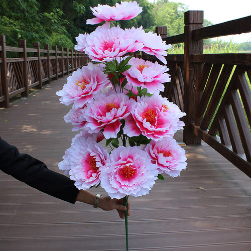 清明节花仿真牡丹大花束扫墓上坟