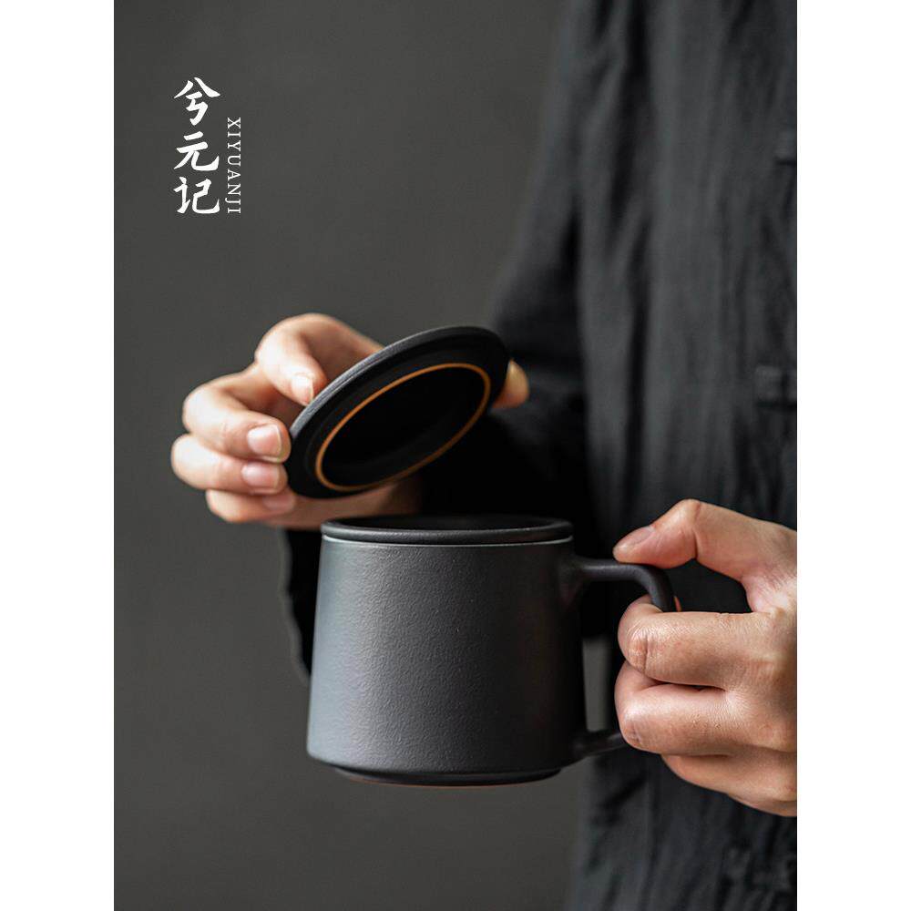 采购产品陶瓷茶杯，个人茶分离杯，石制男女茶杯，办公室有盖水杯