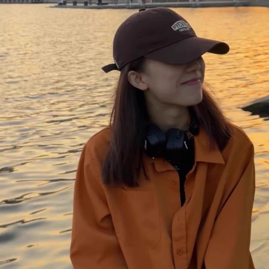 日系复古风橘色巨显白女装长袖衬衫2026早春新款时髦感polo领上衣