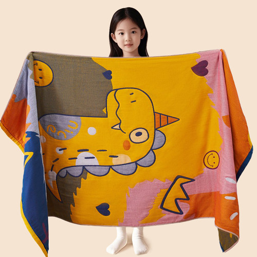 儿童纯棉纱布浴巾洗澡大毛巾