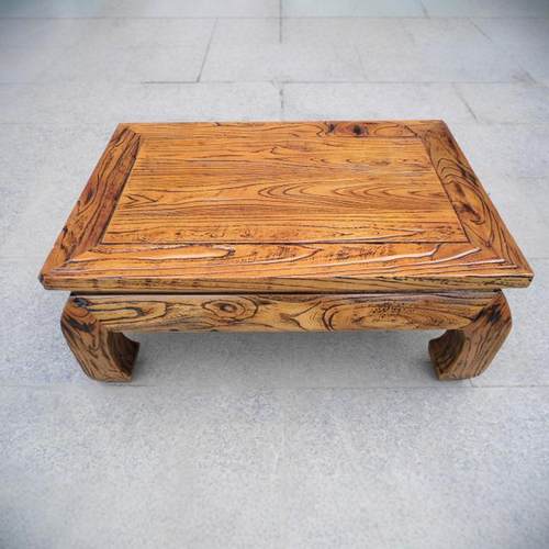 老榆木全实木炕桌炕几做旧田园风