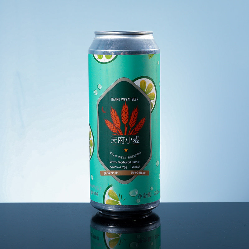 wild west02中国美西 天府小麦-青柠增味 啤酒听装500ml