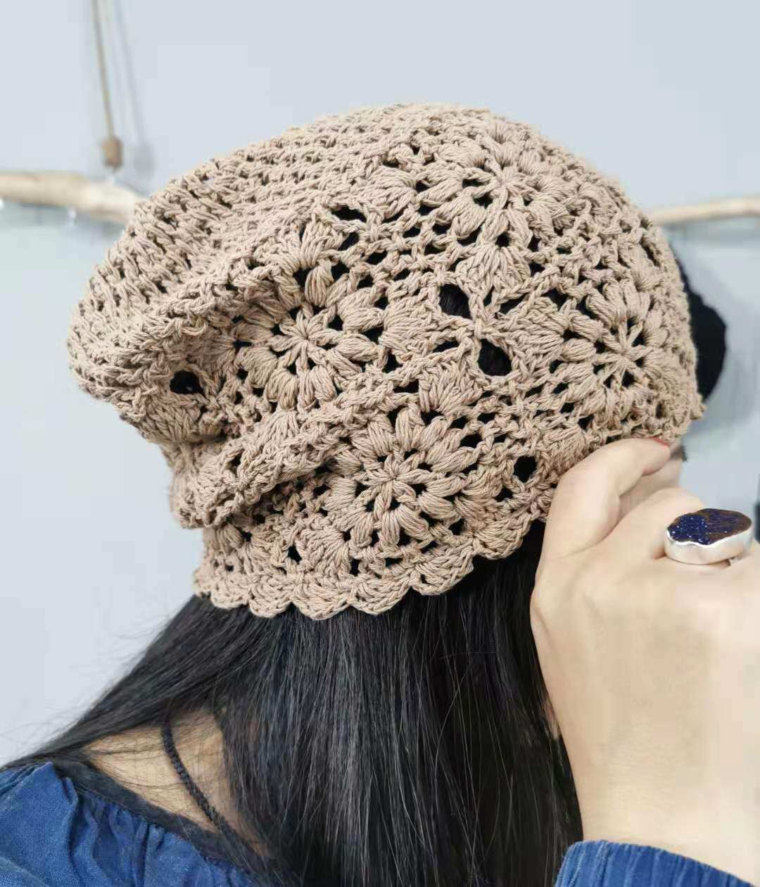 毛线勾花帽子价格 毛线勾花帽子图片 星期三