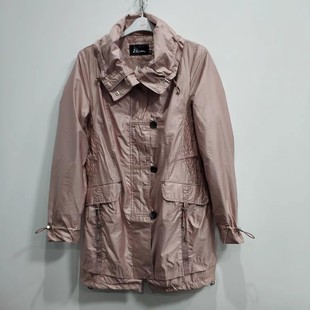 微瑕NO退换外贸原单薄款 上衣外套 风衣女春秋百搭宽松中长休闲长袖