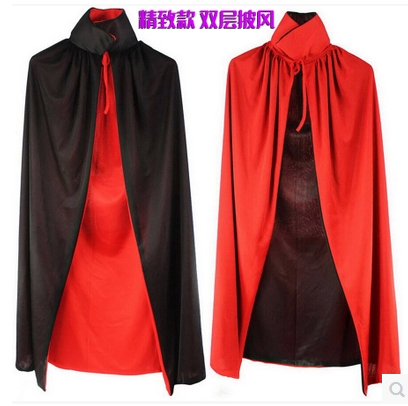 经典黑红披风表演装扮服