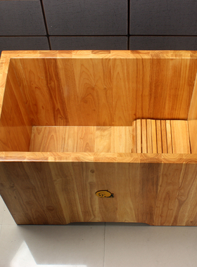 泡澡桶美容院高端民宿酒店加厚会所实木浴缸长方形木桶实木浴桶