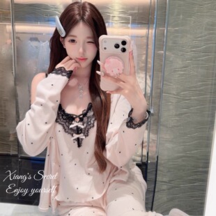 海岛绒睡衣秋冬2025新纯欲家居服性感三件套 嗲气妹妹 香香 秘密