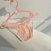 香香 女 日系性感蕾丝荷叶边镂空蝴蝶结三角内裤 秘密 纯情诱人