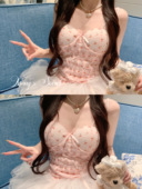 香香 纯欲鱼骨甜美蕾丝胸衣日系少女性感背心套装 秘密 芭比小樱