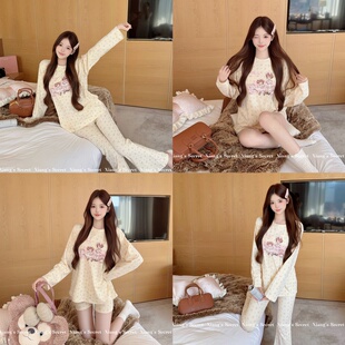 香香的秘密 原创纯棉居家慵懒碎花睡衣套装家居服可外穿2025新款