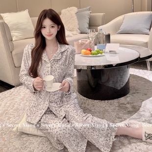 秋冬海岛绒睡衣女2025新款 温柔奶豹 高级气质加绒加厚 秘密 香香
