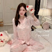 原创款 草莓味kitty 夏天kt印花家居服可爱少女冰丝睡衣睡裙2025