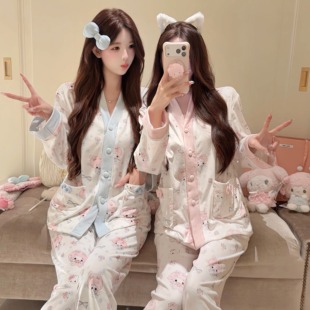 原创海岛绒美乐蒂可爱睡衣加绒保暖2025秋冬 咩咩蛋糕 香香 秘密